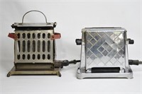 2 pcs Antique Electric Toasters