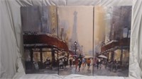 3 Art prints of downtown Paris