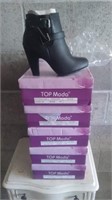5 pairs of Top Moda ankle boot