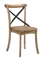 2 New Kendric Rustic Oak Side/Dining Chairs