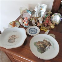Figurines, Decorative Plates, and Asst