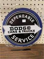 12" ROUND METAL COLLECTIBLE SIGN