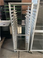 Mobile sheet pan rack