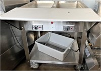 PIPER 2 well steam table 208v