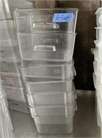 6 qt clear square containers (6)