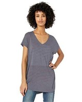 Daily Ritual Women's XL Oversized V Neck Tunic