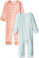 2-Pk Essentials Baby 18M Coverall, Girl Fruit,