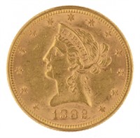 1882 Liberty Head $10.00 Gold Eagle