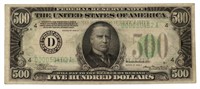 Series 1934 A $500 Federal Reserve Note *NICE
