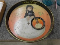 1930's Fairy Soap: 4" tip tray - 14" deep tray,