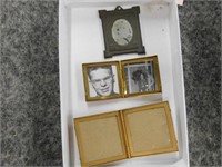 Metal 1.5" framed mirror - 1.25" and 1.5" brass