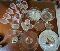 Assorted Clear Glass and Servingware