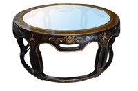 Drexel Round Asian Cocktail Table