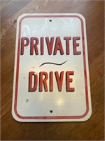 Metal Private Drive Sign