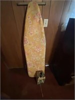 Vintage Ironing Board and Iron