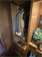 Contens of Clothes Closet and Lower Drawers