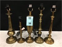 Lot of 5 Table Lamps