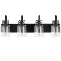 Hawtree 4-light Dimmable Vanity Light Mt Blk