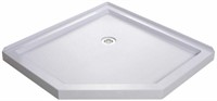 Neo-Angle Shower Base in White