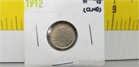 1912 Canada Silver 5 Cent