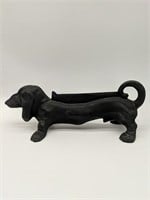 Cast Iron Black Dachshund Boot Scraper /Door