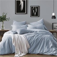 King Sz Chattanooga Duvet Cover Set Blue