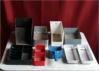 Assorted ice trays, scoop, organizer