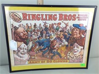 Reproduction Ringling Bros circus poster