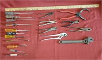 Assortments of Screwdrivers & Wrenches