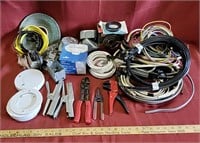 Box of Electrical Supplies, Wire Strippers