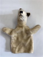 Vintage Plush Dog Puppet Toy