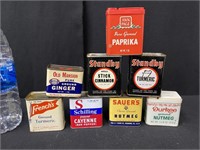 Lot of Vintage Spice Tin's