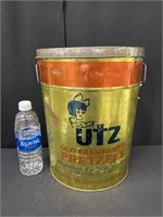 Vintage UTZ 4 1/2 lb Pretzel Advertising Can