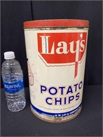 Vintage 1 lb Lay's Potato Chips Advertising Can