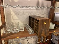 Candle holders and shelf