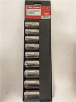 (2x Bid) Craftsman 9PC 1/2" Deep Socket Set