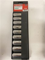 (2x Bid) Craftsman 9PC 1/2" Deep Socket Set