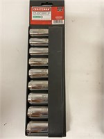 (2x Bid) Craftsman 9PC 1/2" Deep Socket Set