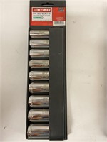 (2x Bid) Craftsman 9PC 1/2" Deep Socket Set