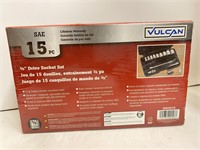 Vulcan 15 Pc 3/4" SAE Socket Set