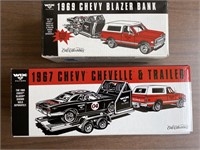 1969 Chevy Blazer Bank w/1967 Chevy Chevelle