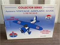 Amoco 1932 Lockheed Vega Die Cast Bank 1/32 Scale
