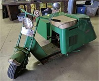 1946 Cushman Scooter With Side Cart. Sn 02662.
