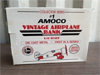 Amoco Vintage Airplane Bank 1/32 Scale NIB