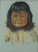 Judy Putman print of an Alaskan Native girl