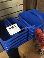 (39) BLUE PLASTIC CADDIES