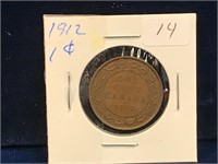 1912  Canadian one cent piece