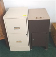 2 PC LOT- 2 DRAWER FILE, FILE CABINET