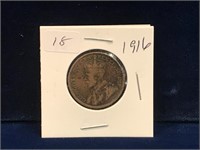1916  Canadian one cent piece
