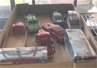 ASSORTED DIE CAST CARS, MISC TRUCKS